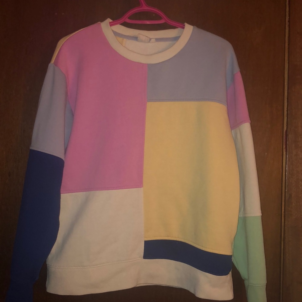 Mens Vans Patchwork Crewneck Sweatshirt - Medium